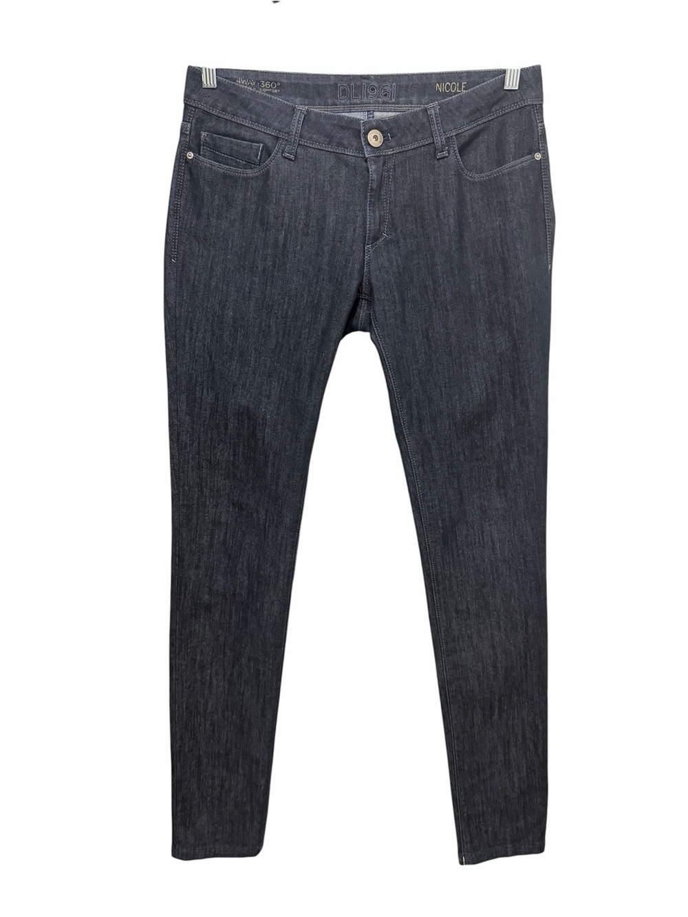 DL1961 Nicole Skinny Jeans Studded Dark Wash